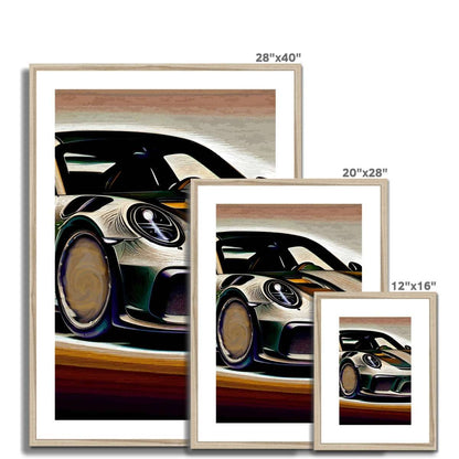 Porsche 911 Turbo S - Car Art - Framed Prints - Car Posters