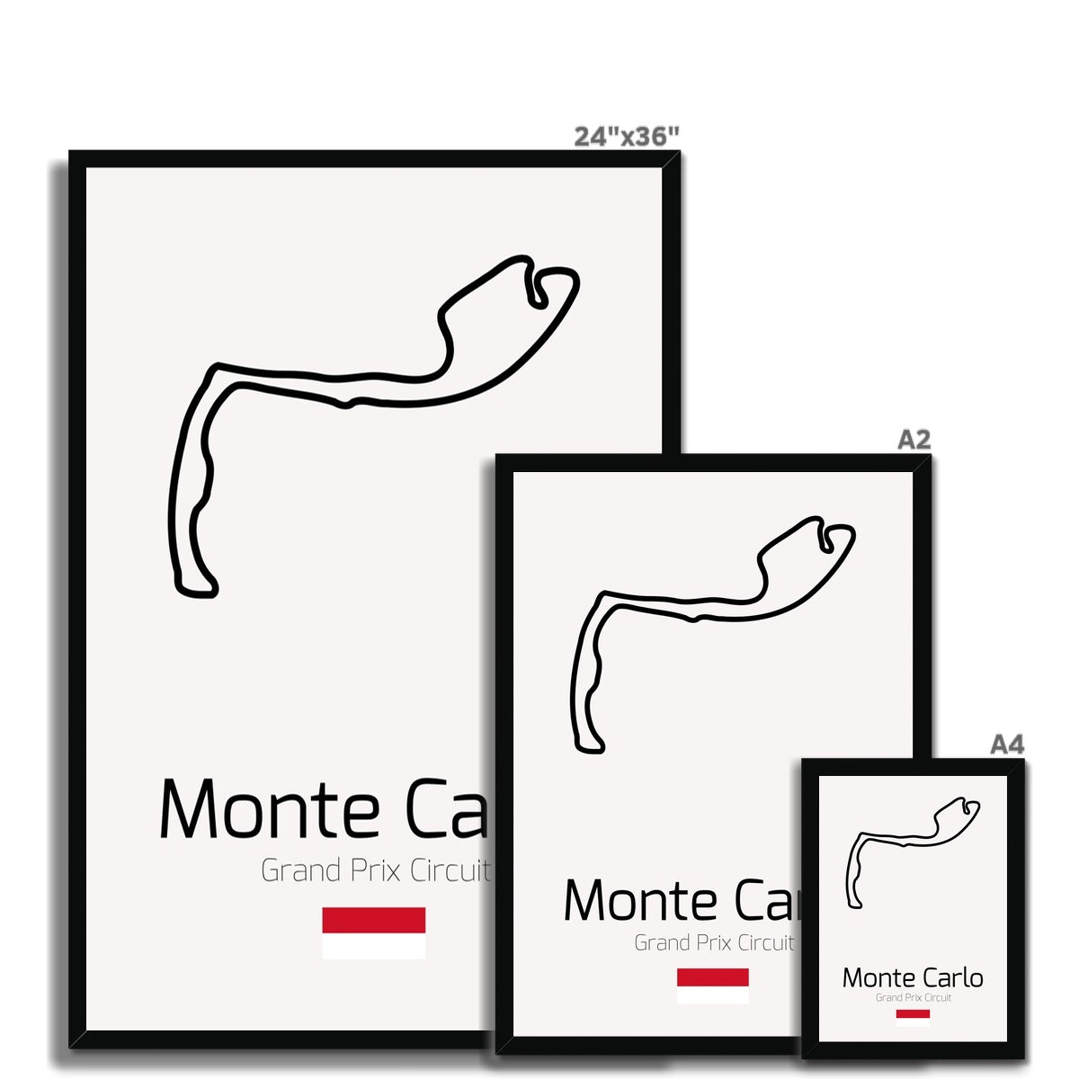 Formula 1 Motorsports Art Prints. Circuit layout premium art prints.