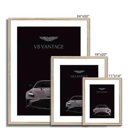 Aston Martin Vantage V8 - AMG - Car Art - Framed Prints - Car Posters