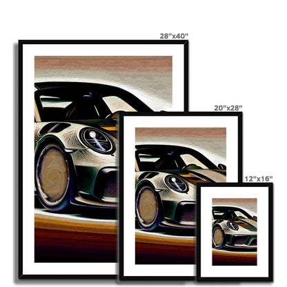 Porsche 911 Turbo S - Car Art - Framed Prints - Car Posters