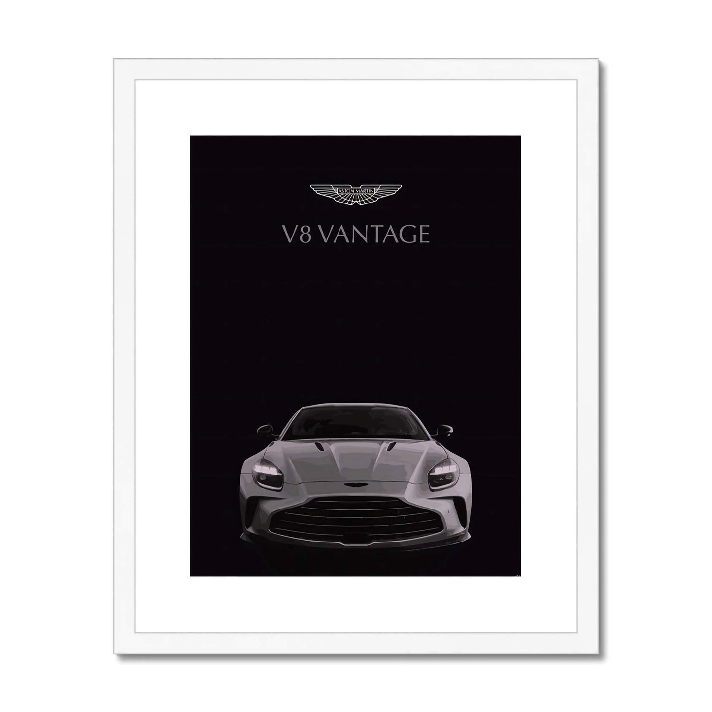 Aston Martin Vantage V8 - AMG - Car Art - Framed Prints - Car Posters