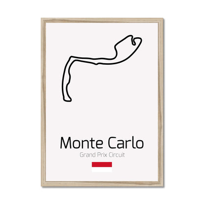 Formula 1 Motorsports Art Prints. Circuit layout premium art prints. Monte Carlo circuit.