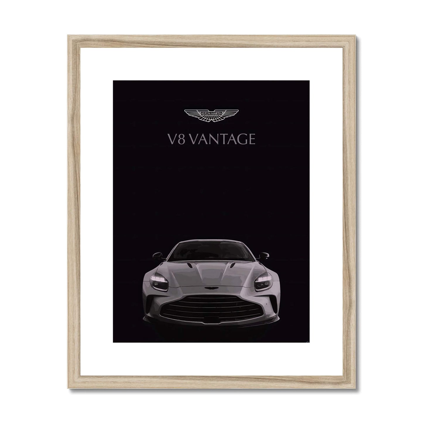 Aston Martin Vantage V8 - AMG - Car Art - Framed Prints - Car Posters