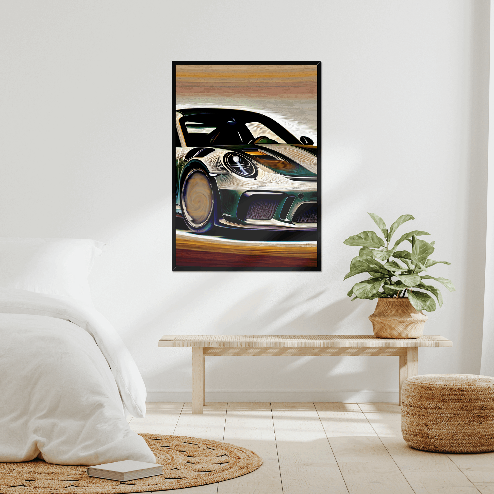 Porsche 911 Turbo S - Car Art - Framed Prints - Car Posters