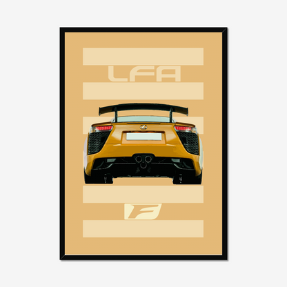 Lexus LFA supercar premium framed art print. Yamaha.