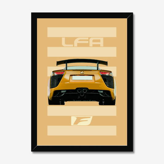 Lexus LFA supercar premium framed art print. Yamaha.