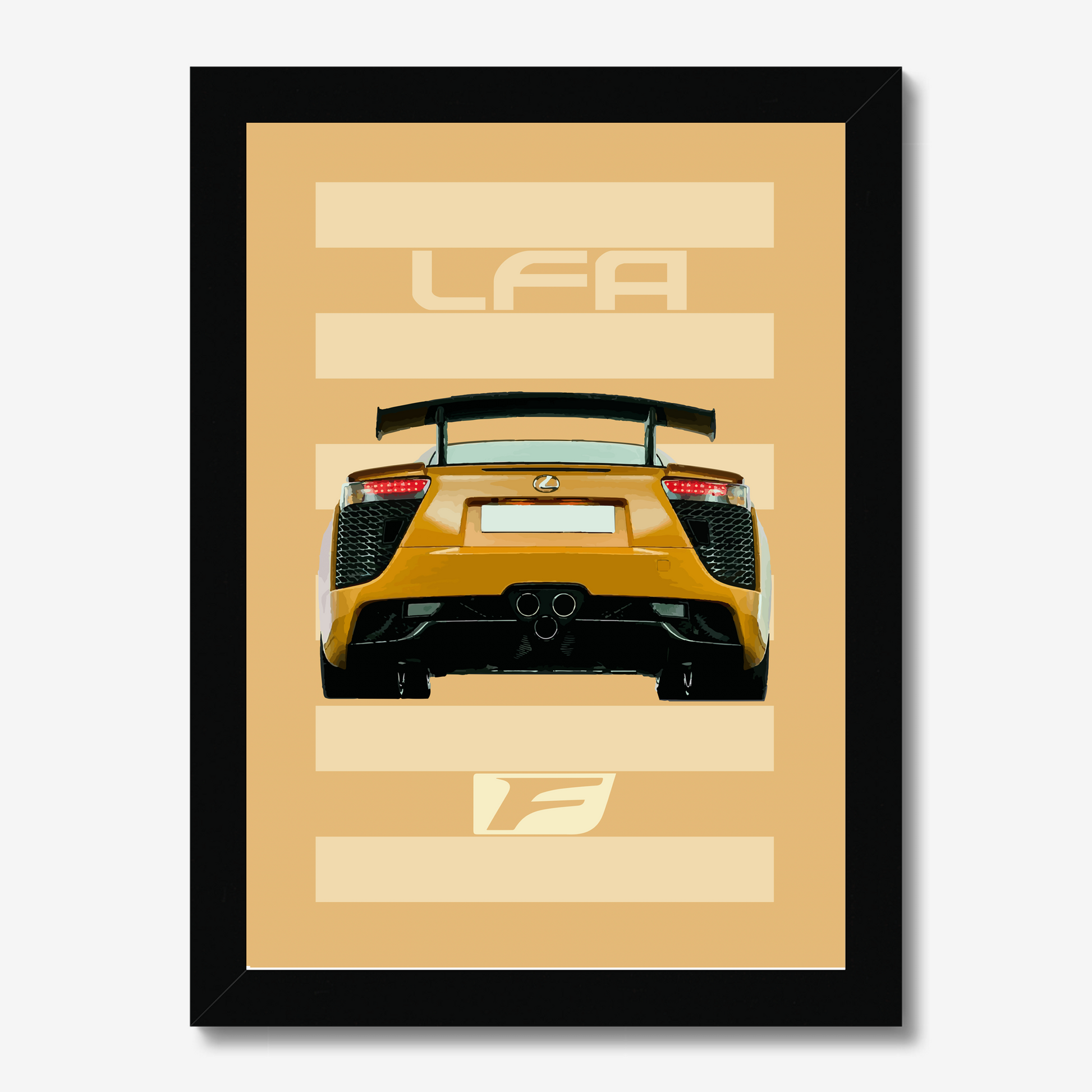 lexus lfa wallpaper yellow