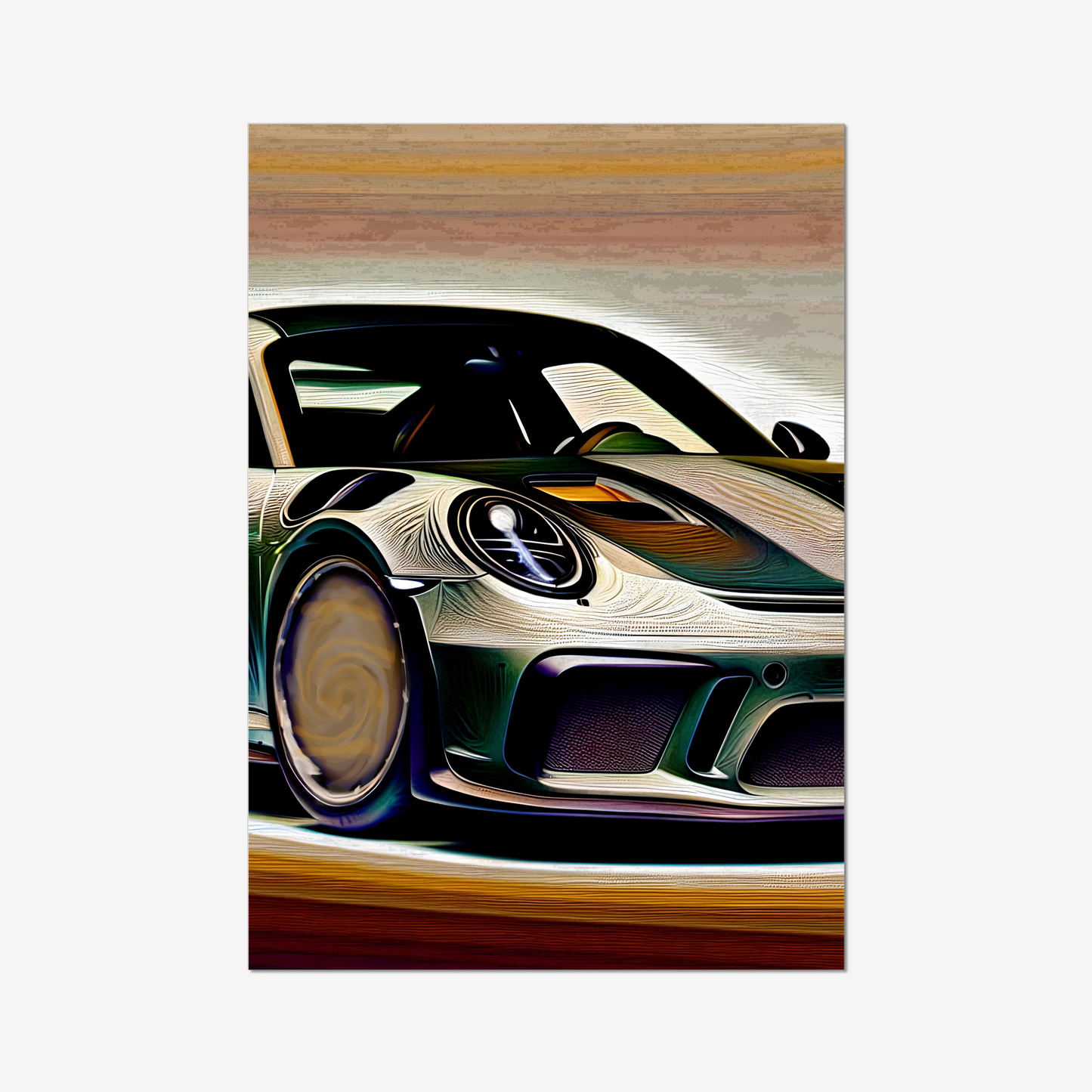 Porsche 911 Turbo S - Car Art - Framed Prints - Car Posters